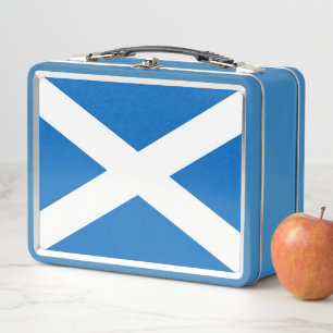 Metal Stainless Lunchbox mit schottischer Flagge