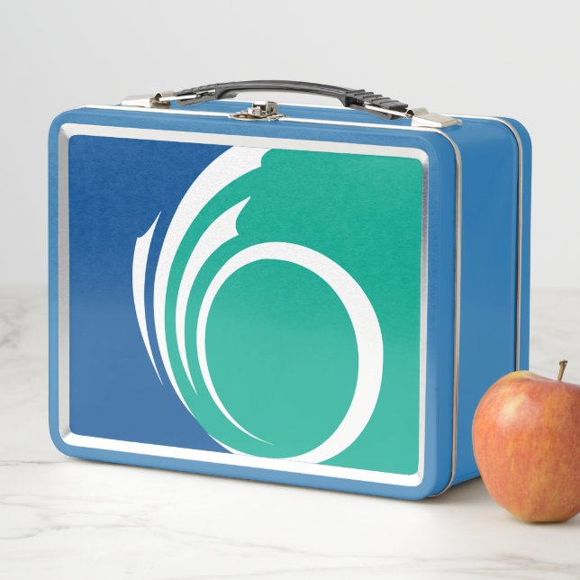 Metal Stainless Lunchbox with flag of Ottawa (Beispiel)