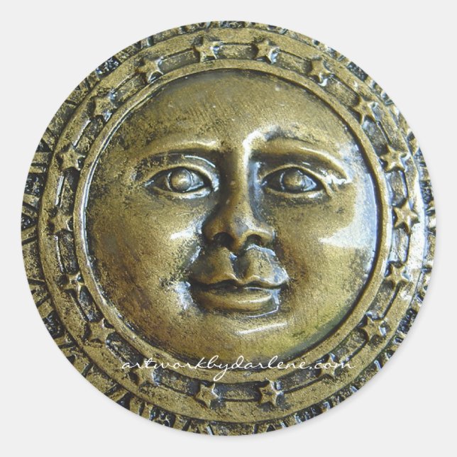 Metal Sunshine Runder Aufkleber (Vorderseite)