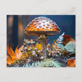 Metal Toadstool Garden Decor mushroom Postkarte