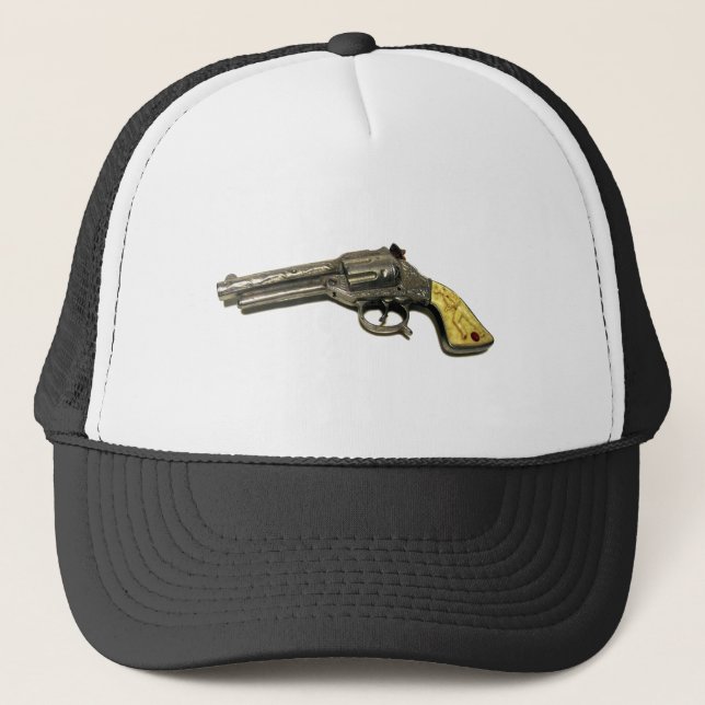 Metal Toy Gun Trucker Hat Truckerkappe (Vorderseite)