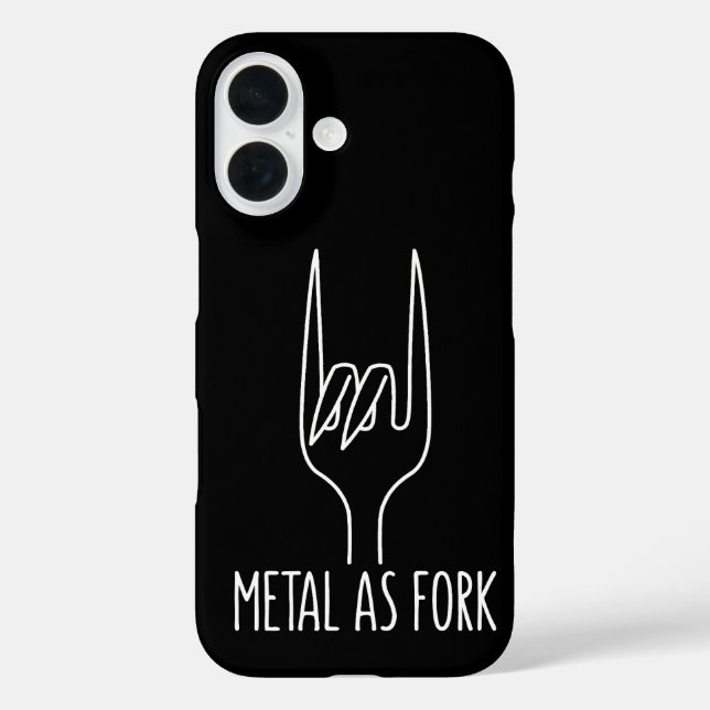 Metal wie Gabel Funny Rock on Kitchen Design Case-Mate iPhone Hülle (Rückseite)