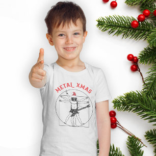 🎵 🎸 Metal Xmas (Vitruvian Gitarrist) Baby Bod T-Shirt