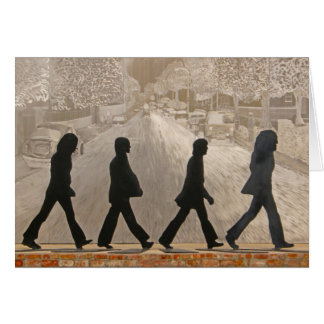 Metal Zahlen vor gemalter Wand~ Abtei Rd