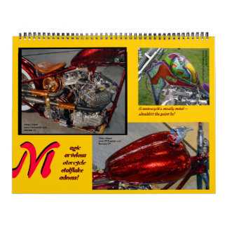 Metalflake Madness Riesige Motorradfarbe 2014 Kalender
