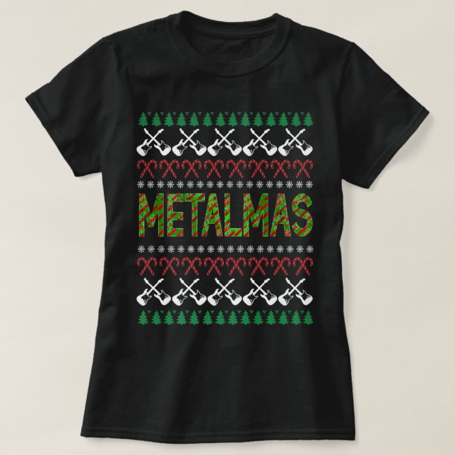 Metalhead Metalhead Metalmas Weihnachtsschau T-Shirt (Design vorne)