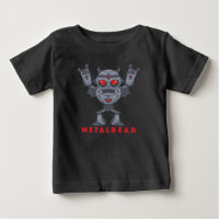 Metalhead - Schwermetall-Roboter-Teufel - mit Text