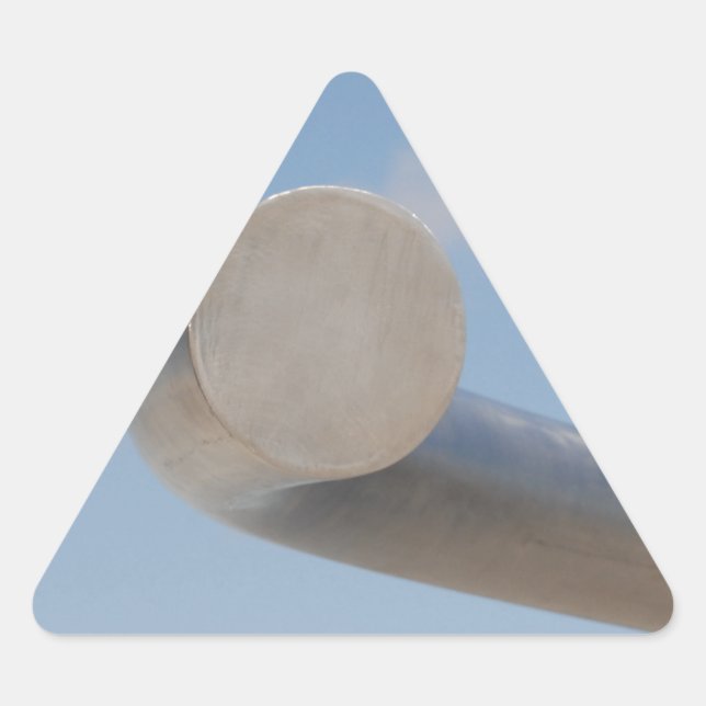 Metalic Blue Skies Dreieckiger Aufkleber (Vorderseite)