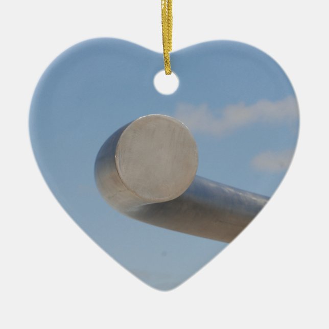 Metalic Blue Skies Keramik Ornament (Vorne)