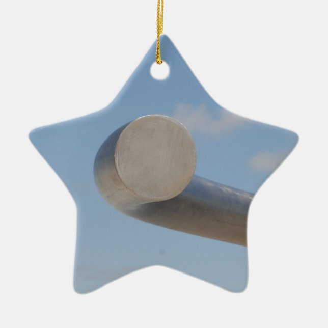 Metalic Blue Skies Keramikornament (Vorne)