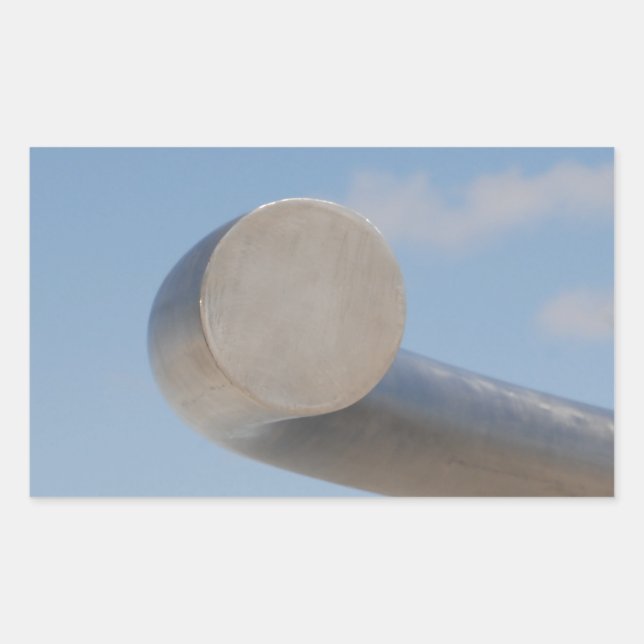 Metalic Blue Skies Rechteckiger Aufkleber (Vorderseite)