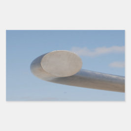 Metalic Blue Skies Rechteckiger Aufkleber