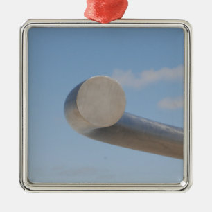 Metalic Blue Skies Silbernes Ornament