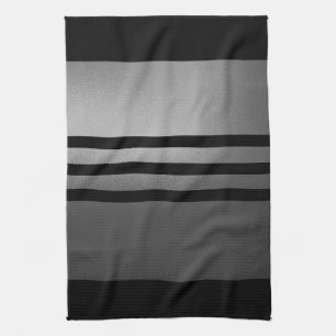 Metalic Gray and Black Kitchen Towel Design 3 Handtuch