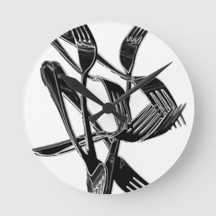 Metalic Runde Wanduhr