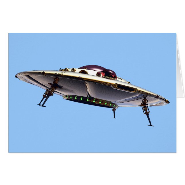 Metalic UFO Card (Vorderseite (Horizontal))