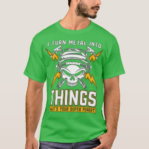Metall in Schweißnähte T-Shirt