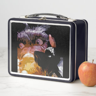 Metall Lunchbox Black-Serie Vintage Style