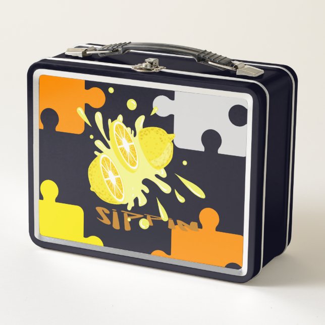 Metall-Lunchbox Metall Brotdose (Vorderseite)