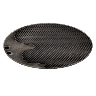 Metall mit Einschusslochhintergrund Schneidebrett