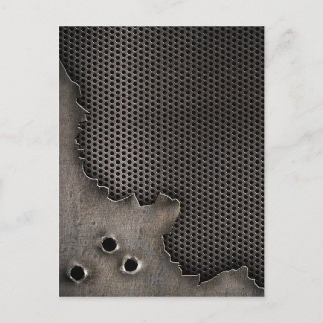 Metall mit Kugeln im Hintergrund Postkarte (Vorderseite)