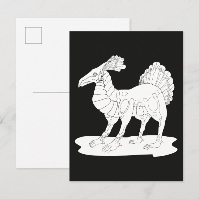Metall-Monster Postkarte (Vorne/Hinten)