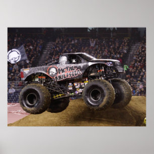 Metall-Monster-Truck-Druck Poster