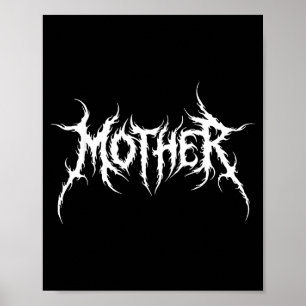 Metall-Mutter Rock Metall-Liebhaber-Mutter  Poster