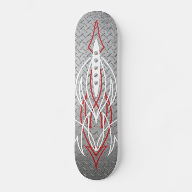 Metall-Pinstriping Skateboard (Vorderseite)