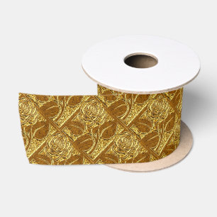 Metall-Rose 17-GOLD-RIBBON-SPOOL Satinband
