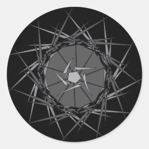 Metall Runder Aufkleber