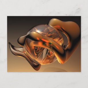 Metall und Glas Postkarte