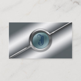 Metall-und Glas-Visitenkarte-Monogramm-Schablone Visitenkarte