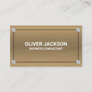 Metall und Schrauben   Metallgewebe Visitenkarte