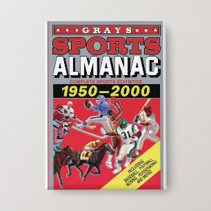 Metall-Wandkunst Sport-Almanach Button