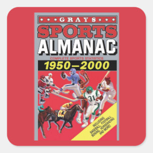 Metall-Wandkunst Sport-Almanach Quadratischer Aufkleber