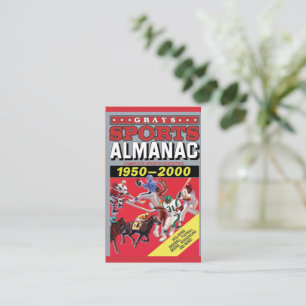 Metall-Wandkunst Sport-Almanach Visitenkarte