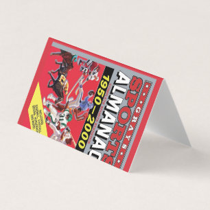 Metall-Wandkunst Sport-Almanach Visitenkarten