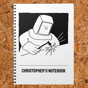 Metallarbeiter, Blacksmith oder Welder-Notebook Notizblock