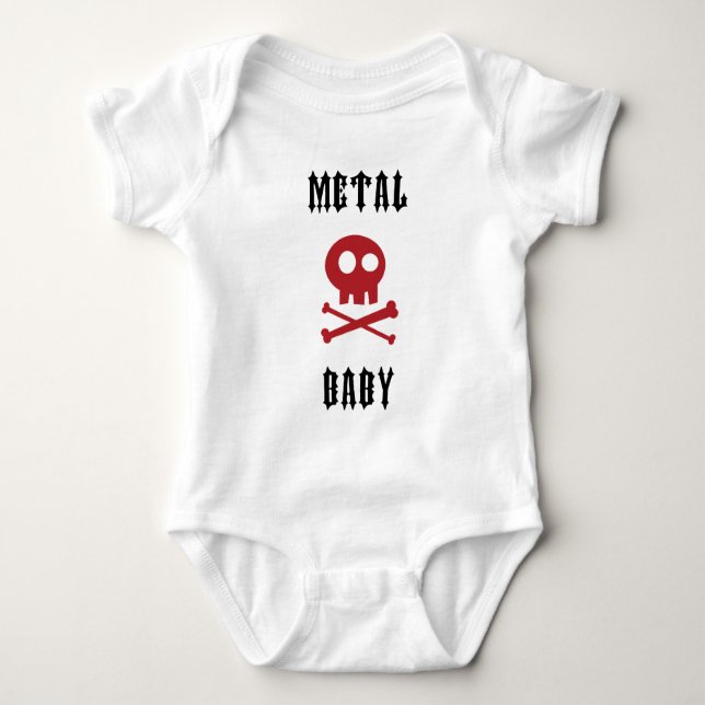 Metallbaby Baby Strampler (Vorderseite)