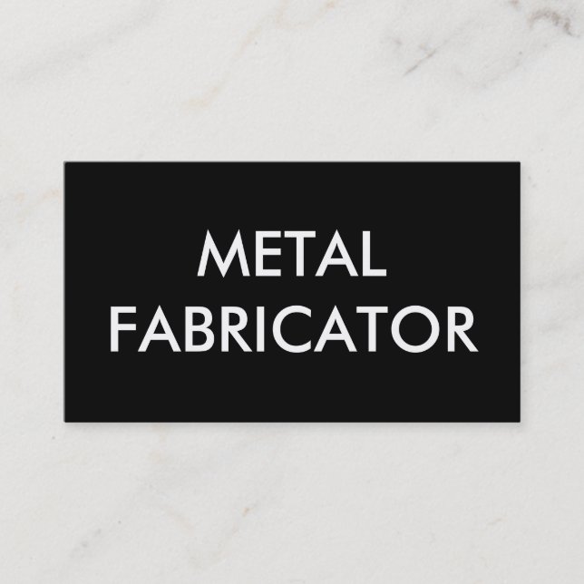 Metallbauer Visitenkarte (Vorderseite)
