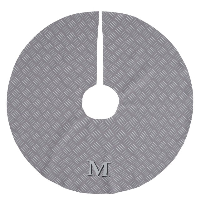 Metallbaum-Rock-industrielle Polyester Weihnachtsbaumdecke (Vorderseite)