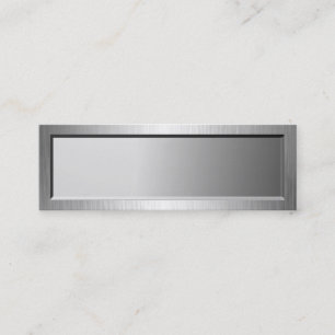 Metallblick-Nummernschild-Visitenkarten Mini Visitenkarte