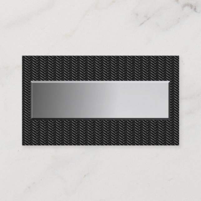 Metallblick-Visitenkarten Visitenkarte (Vorderseite)