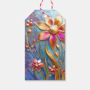 Metallblumen Geschenkanhänger