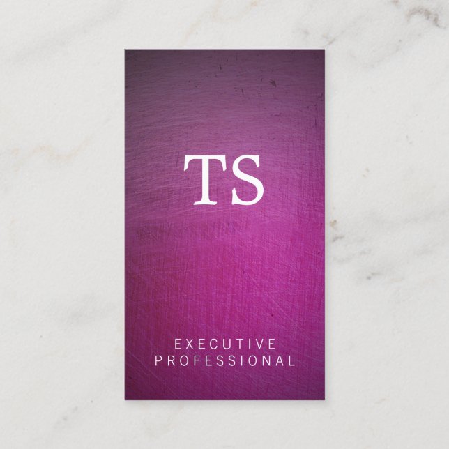 Metallbürste (Glamour) Visitenkarte (Vorderseite)