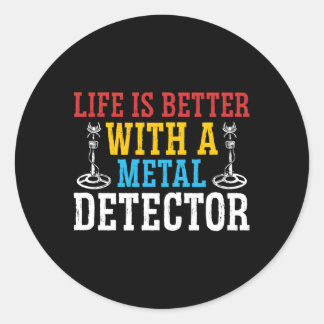 Metalldektorist Schmuck Jagdmünze Runder Aufkleber