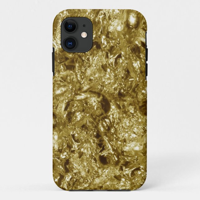 Metalldesign - Gold Case-Mate iPhone Hülle (Rückseite)