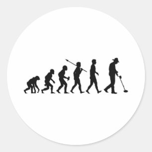 Metalldetektion Runder Aufkleber