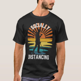 Metalldetektion sozial distanzierender T - Shirt